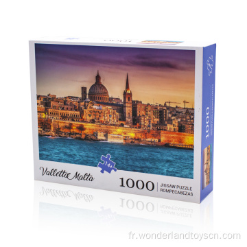 Puzzles 1000 pièces en carton avec logo personnalisé pour adultes